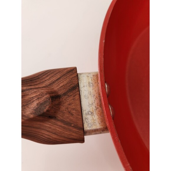 Phantom Chef 12-Inch Non Stick Fry Pan Aluminum Red Used - Picture 5 of 9